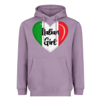 Lavender italy flag for women italian girl Heavyweight Hoodie - linhVisuals