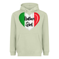 Matcha italy flag for women italian girl Heavyweight Hoodie - linhVisuals