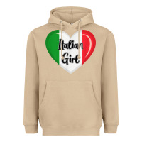 Mushroom italy flag for women italian girl Heavyweight Hoodie - linhVisuals