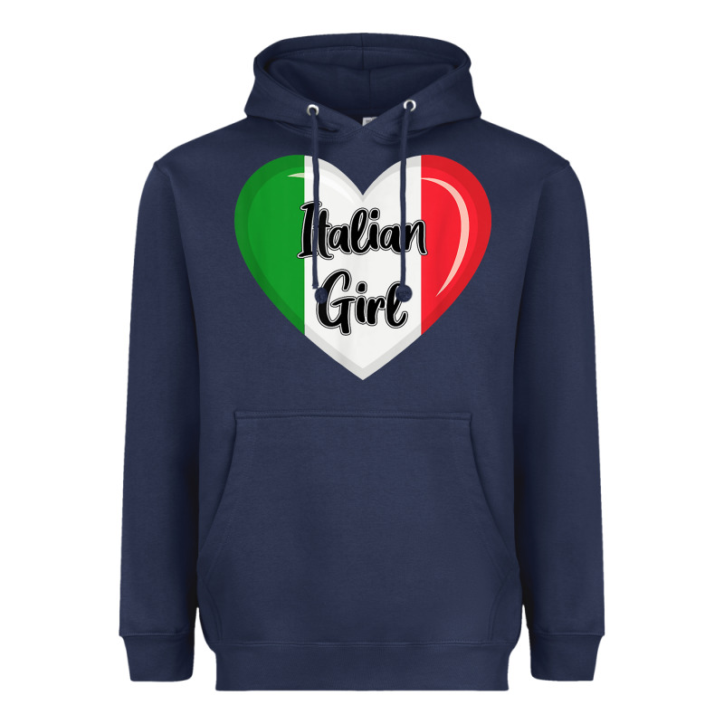 Italy Flag For Women Italian Girl Heavyweight Hoodie by linhVisuals | Teevron