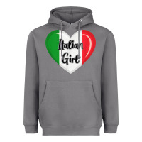 Storm italy flag for women italian girl Heavyweight Hoodie - linhVisuals