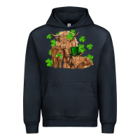 Navy st patrick's day cow family Urban Hoodie - RanaPortraitStore