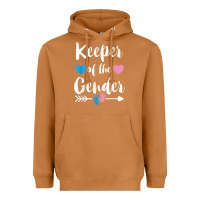 Meerkat keeper of the gender reveal tee shirt girl or boy blue pink Heavyweight Hoodie - linhVisuals