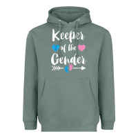 Sage keeper of the gender reveal tee shirt girl or boy blue pink Heavyweight Hoodie - linhVisuals