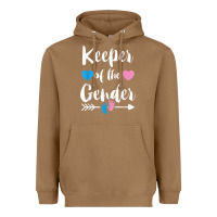 Toasted Coconut keeper of the gender reveal tee shirt girl or boy blue pink Heavyweight Hoodie - linhVisuals