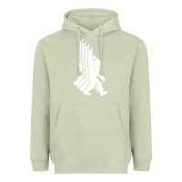Matcha retro bigfoot funny sasquatch and peace Heavyweight Hoodie - linhVisuals