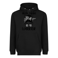 Black brain cancer tumor awareness go gray in may t shirt Heavyweight Hoodie - linhVisuals