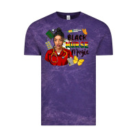 Cloud Purple Juneteenth black Nurse magic Vintage Tee - FaDigitalArtStudio