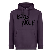 Plum bad wolf racerback Heavyweight Hoodie - linhVisuals
