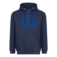 Navy Emmanuel College Heavyweight Hoodie - linhVisuals