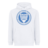 White Emmanuel College Heavyweight Hoodie - linhVisuals