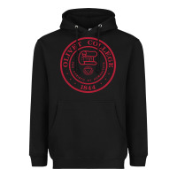 Black olivet college vectorized Heavyweight Hoodie - linhVisuals
