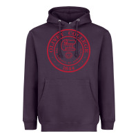 Plum olivet college vectorized Heavyweight Hoodie - linhVisuals