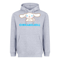 Heather Grey cinnamoroll character front and back t shirt Heavyweight Hoodie - linhVisuals