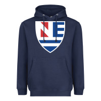 New England College Shield Vectorized Heavyweight Hoodie | Teevron