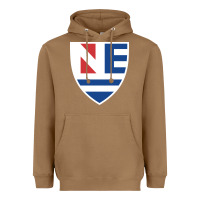 Toasted Coconut new england college shield vectorized Heavyweight Hoodie - linhVisuals