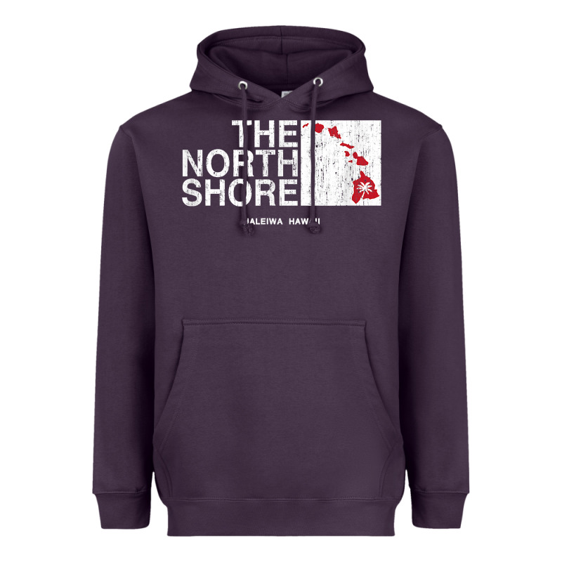 Hawaii Islands North Shore Haleiwa Vintage Style T Shirt Heavyweight Hoodie by linhVisuals | Teevron