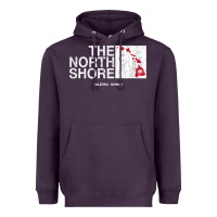 Plum hawaii islands north shore haleiwa vintage style t shirt Heavyweight Hoodie - linhVisuals