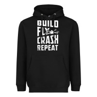 Black drone tshirt shirts for multicopter boy men kids fpv pilot t shirt Heavyweight Hoodie - linhVisuals