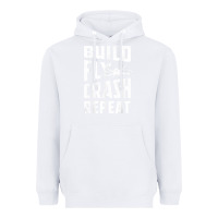 White drone tshirt shirts for multicopter boy men kids fpv pilot t shirt Heavyweight Hoodie - linhVisuals