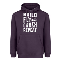 Plum drone tshirt shirts for multicopter boy men kids fpv pilot t shirt Heavyweight Hoodie - linhVisuals