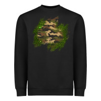 Black camouflage glitter patch Heavyweight Sweatshirt - AdoDesignShop