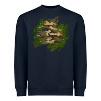 Navy camouflage glitter patch Heavyweight Sweatshirt - AdoDesignShop