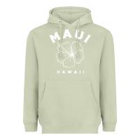 Matcha hawaii flower for women hibiscus maui hawaii t shirt Heavyweight Hoodie - linhVisuals
