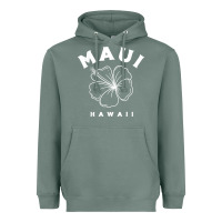 Sage hawaii flower for women hibiscus maui hawaii t shirt Heavyweight Hoodie - linhVisuals
