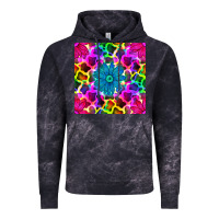 Cloud Black neon cowhide with flower seamless pattern Vintage Hoodie - BundleAndBundleShop