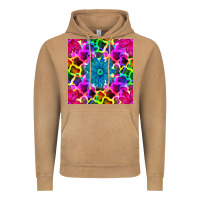 Vintage Camel neon cowhide with flower seamless pattern Vintage Hoodie - BundleAndBundleShop