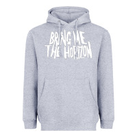 Heather Grey be happy Heavyweight Hoodie - linhVisuals