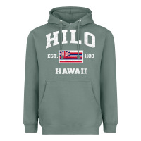 Sage hilo hawaii hi vintage state athletic style t shirt Heavyweight Hoodie - linhVisuals