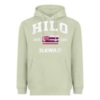 Matcha hilo hawaii hi vintage state athletic style t shirt Heavyweight Hoodie - linhVisuals