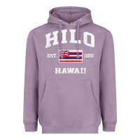 Lavender hilo hawaii hi vintage state athletic style t shirt Heavyweight Hoodie - linhVisuals