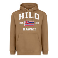 Toasted Coconut hilo hawaii hi vintage state athletic style t shirt Heavyweight Hoodie - linhVisuals
