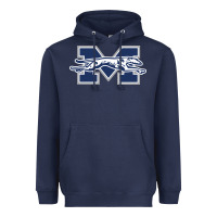 Navy moravian merch, greyhounds Heavyweight Hoodie - linhVisuals