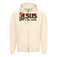 Sandshell jesus in the reason Zipper Hoodie - AdoDesignShop
