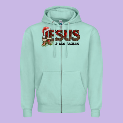 Jesus In The Reason Zipper Hoodie Designed By Adodesignshop