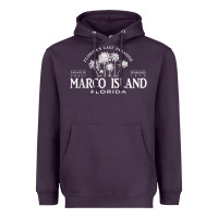 Plum marco island fl florida's last paradise paradise coast raglan baseball Heavyweight Hoodie - linhVisuals