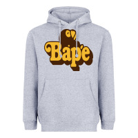 Heather Grey baby bape Heavyweight Hoodie - linhVisuals