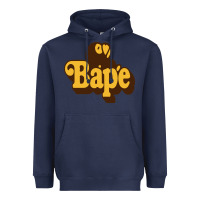 Navy baby bape Heavyweight Hoodie - linhVisuals