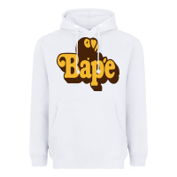 White baby bape Heavyweight Hoodie - linhVisuals