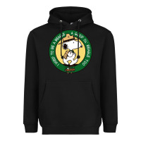 Black beagle scout patrol wood badge Heavyweight Hoodie - linhVisuals
