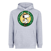 Heather Grey beagle scout patrol wood badge Heavyweight Hoodie - linhVisuals