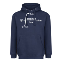 Navy math teacher integral of life happiness time geeky math Heavyweight Hoodie - linhVisuals
