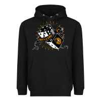 Black Dirty honey Heavyweight Hoodie - linhVisuals
