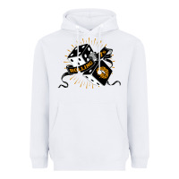 White Dirty honey Heavyweight Hoodie - linhVisuals