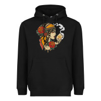Black Dirty honey Heavyweight Hoodie - linhVisuals