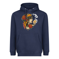 Navy Dirty honey Heavyweight Hoodie - linhVisuals